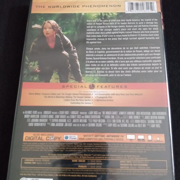 NEW The Hunger Games DVD (2012) 2-Disc - Picture 2 of 2